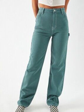 Pacsun Ocean Green '90s Boyfriend Carpenter Pants